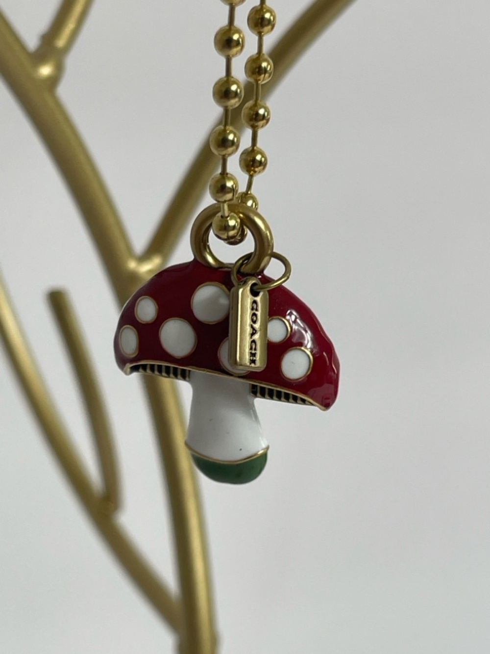 NWT Coach New York Exclusive Mushroom Charm - Picture 3 of 4
